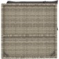4-tlg. Garten-Lounge-Set mit Kissen Grau Poly Rattan 4-tlg. Garten-Lounge-Set mit Kissen Grau Poly Rattan