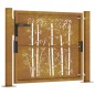 vidaXL Gartentor 105x80 cm Cortenstahl Bambus-Design vidaXL Gartentor 105x80 cm Cortenstahl Bambus-Design