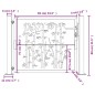 vidaXL Gartentor 105x80 cm Cortenstahl Bambus-Design vidaXL Gartentor 105x80 cm Cortenstahl Bambus-Design