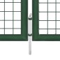 vidaXL Mesh-Gartentor Grün 400x175 cm Verzinkter Stahl vidaXL Mesh-Gartentor Grün 400x175 cm Verzinkter Stahl