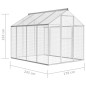 vidaXL Außenvoliere Aluminium 178x242x192 cm vidaXL Außenvoliere Aluminium 178x242x192 cm