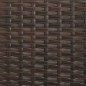 vidaXL Gartenbank 3-Sitzer mit Kissen Braun Poly Rattan vidaXL Gartenbank 3-Sitzer mit Kissen Braun Poly Rattan