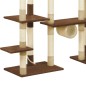 vidaXL Kratzbaum mit Sisal-Kratzsäulen Braun 234 cm vidaXL Kratzbaum mit Sisal-Kratzsäulen Braun 234 cm