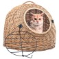 vidaXL Katzen-Transportkorb 50x42x40 cm Natürliche Weide vidaXL Katzen-Transportkorb 50x42x40 cm Natürliche Weide