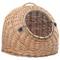 vidaXL Katzen-Transportkorb 50x42x40 cm Natürliche Weide vidaXL Katzen-Transportkorb 50x42x40 cm Natürliche Weide