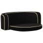 vidaXL Hundesofa Klappbar Schwarz 73x67x26 cm Plüsch Waschbares Kissen vidaXL Hundesofa Klappbar Schwarz 73x67x26 cm Plüsch Waschbares Kissen