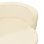 vidaXL Hundesofa Klappbar Creme 73x67x26 cm Plüsch Waschbares Kissen vidaXL Hundesofa Klappbar Creme 73x67x26 cm Plüsch Waschbares Kissen
