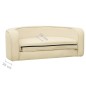 vidaXL Hundesofa Klappbar Creme 73x67x26 cm Plüsch Waschbares Kissen vidaXL Hundesofa Klappbar Creme 73x67x26 cm Plüsch Waschbares Kissen