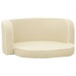 vidaXL Hundesofa Klappbar Creme 76x71x30 cm Leinen Waschbares Kissen vidaXL Hundesofa Klappbar Creme 76x71x30 cm Leinen Waschbares Kissen