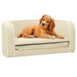 vidaXL Hundesofa Klappbar Creme 76x71x30 cm Leinen Waschbares Kissen vidaXL Hundesofa Klappbar Creme 76x71x30 cm Leinen Waschbares Kissen