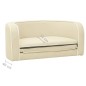 vidaXL Hundesofa Klappbar Creme 76x71x30 cm Leinen Waschbares Kissen vidaXL Hundesofa Klappbar Creme 76x71x30 cm Leinen Waschbares Kissen