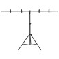 vidaXL Hintergrundständer T-Form Schwarz 151x60x(70-200) cm vidaXL Hintergrundständer T-Form Schwarz 151x60x(70-200) cm