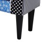 vidaXL Bank Patchwork Blau & Weiß vidaXL Bank Patchwork Blau & Weiß