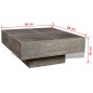 vidaXL Couchtisch Dunkelbraun Quadratisch Massivholz Mango vidaXL Couchtisch Dunkelbraun Quadratisch Massivholz Mango