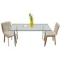 vidaXL Esszimmerstühle 2 Stk. Beige Stoff und Massivholz Eiche vidaXL Esszimmerstühle 2 Stk. Beige Stoff und Massivholz Eiche