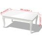 vidaXL Couchtisch 100x60x42 cm Hochglanz-Weiß vidaXL Couchtisch 100x60x42 cm Hochglanz-Weiß