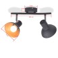 vidaXL Deckenlampe für 2 Glühbirnen E27 Schwarz und Gold vidaXL Deckenlampe für 2 Glühbirnen E27 Schwarz und Gold