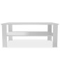 vidaXL Couchtisch Holzwerkstoff 100x59x42 cm Weiß vidaXL Couchtisch Holzwerkstoff 100x59x42 cm Weiß