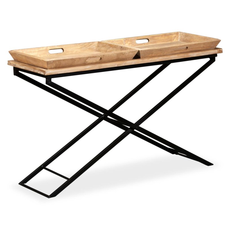 vidaXL Konsolentisch Mangoholz Massiv 130 x 40 x 80 cm vidaXL Konsolentisch Mangoholz Massiv 130 x 40 x 80 cm
