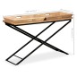 vidaXL Konsolentisch Mangoholz Massiv 130 x 40 x 80 cm vidaXL Konsolentisch Mangoholz Massiv 130 x 40 x 80 cm