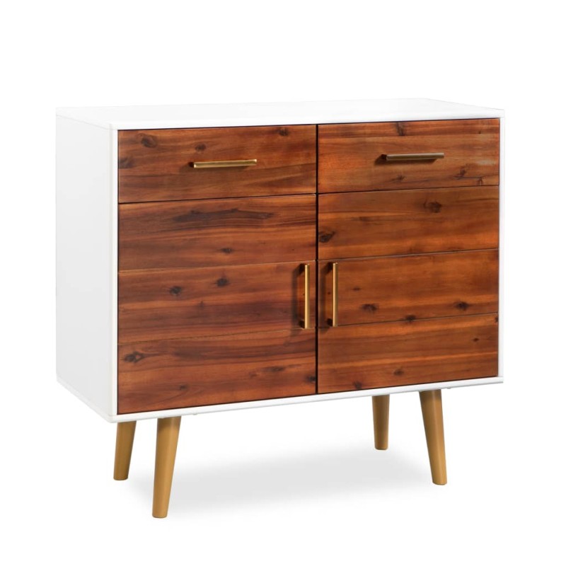 vidaXL Sideboard Akazienholz Massiv 90 x 33,5 x 83 cm vidaXL Sideboard Akazienholz Massiv 90 x 33,5 x 83 cm