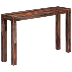 vidaXL Konsolentisch Grau 120×30×76 cm Massivholz