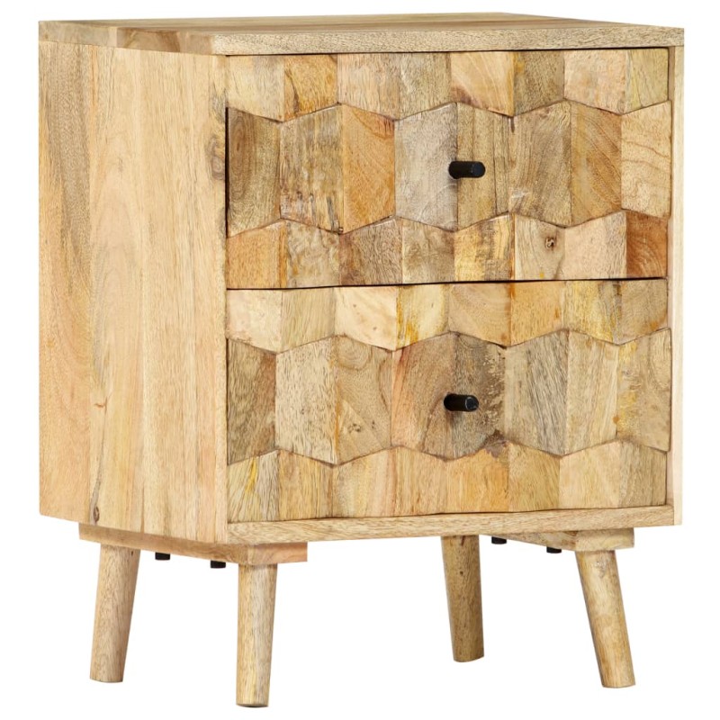vidaXL Nachttisch 40x30x50 cm Massivholz Mango vidaXL Nachttisch 40x30x50 cm Massivholz Mango