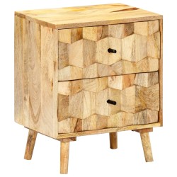 vidaXL Nachttisch 40x30x50 cm Massivholz Mango