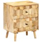 vidaXL Nachttisch 40x30x50 cm Massivholz Mango vidaXL Nachttisch 40x30x50 cm Massivholz Mango