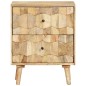 vidaXL Nachttisch 40x30x50 cm Massivholz Mango vidaXL Nachttisch 40x30x50 cm Massivholz Mango