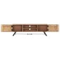 vidaXL TV-Schrank 140 x 30 x 45 cm Massivholz Akazie vidaXL TV-Schrank 140 x 30 x 45 cm Massivholz Akazie