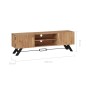 vidaXL TV-Schrank 140 x 30 x 45 cm Massivholz Akazie vidaXL TV-Schrank 140 x 30 x 45 cm Massivholz Akazie