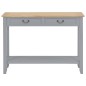 vidaXL Konsolentisch Grau 110 x 35 x 80 cm Holz