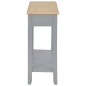 vidaXL Konsolentisch Grau 110 x 35 x 80 cm Holz
