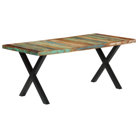vidaXL Esstisch 180x90x76 cm Altholz Massiv