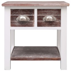 vidaXL Beistelltisch Braun 40x40x40 cm Paulownia Holz