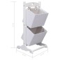 vidaXL 2-stufiges Korbregal Weiß 35 x 35 x 72 cm Holz vidaXL 2-stufiges Korbregal Weiß 35 x 35 x 72 cm Holz