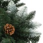 vidaXL Künstlicher Weihnachtsbaum Kiefernzapfen Weißem Glitzer 180 cm vidaXL Künstlicher Weihnachtsbaum Kiefernzapfen Weißem Glitzer 180 cm