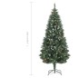 vidaXL Künstlicher Weihnachtsbaum Kiefernzapfen Weißem Glitzer 180 cm vidaXL Künstlicher Weihnachtsbaum Kiefernzapfen Weißem Glitzer 180 cm