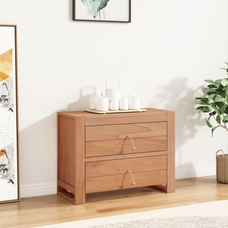 vidaXL Sideboard 80×35×60 cm Massivholz Teak