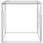 vidaXL Couchtisch Silbern 55x55x55 cm Edelstahl und Glas vidaXL Couchtisch Silbern 55x55x55 cm Edelstahl und Glas
