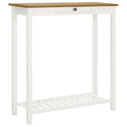 vidaXL Bartisch 100x40x110 cm Massivholz Eiche