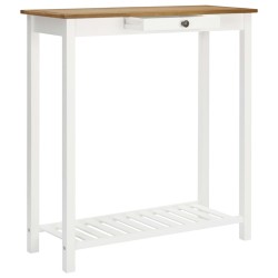 vidaXL Bartisch 100x40x110 cm Massivholz Eiche