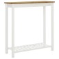 vidaXL Bartisch 100x40x110 cm Massivholz Eiche vidaXL Bartisch 100x40x110 cm Massivholz Eiche