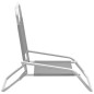 vidaXL Klappbare Strandstühle 2 Stk. Grau Stoff vidaXL Klappbare Strandstühle 2 Stk. Grau Stoff