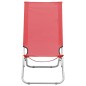 vidaXL Klappbare Strandstühle 2 Stk. Rot Stoff vidaXL Klappbare Strandstühle 2 Stk. Rot Stoff
