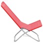 vidaXL Klappbare Strandstühle 2 Stk. Rot Stoff vidaXL Klappbare Strandstühle 2 Stk. Rot Stoff