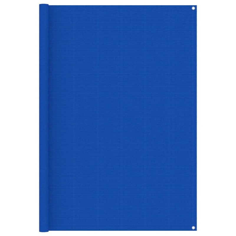 vidaXL Zeltteppich 200x400 cm Blau HDPE vidaXL Zeltteppich 200x400 cm Blau HDPE