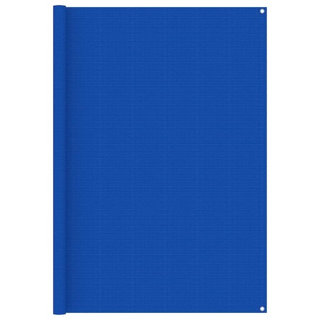 vidaXL Zeltteppich 200x400 cm Blau HDPE