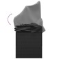 Outdoor-Loungebett mit Dach und Kissen Schwarz Poly Rattan Outdoor-Loungebett mit Dach und Kissen Schwarz Poly Rattan